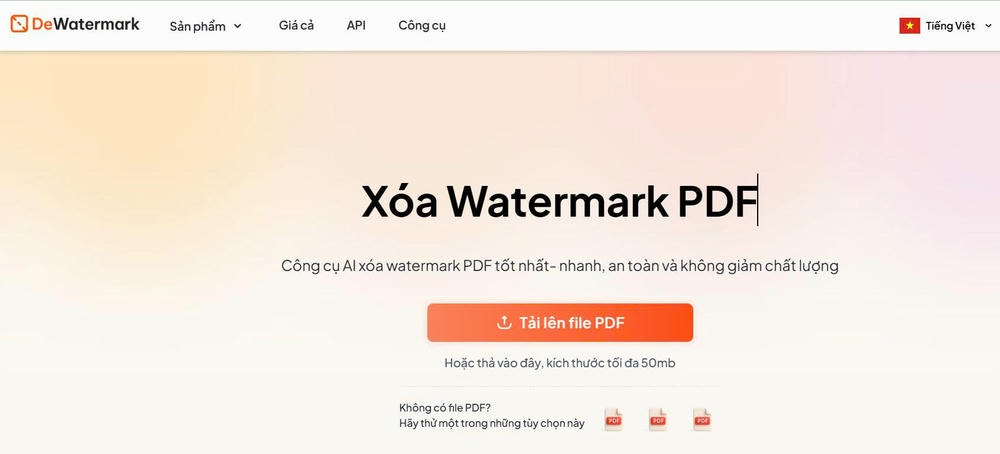 Top 3 công cụ AI xóa watermark PDF hiệu quả & nhanh nhất