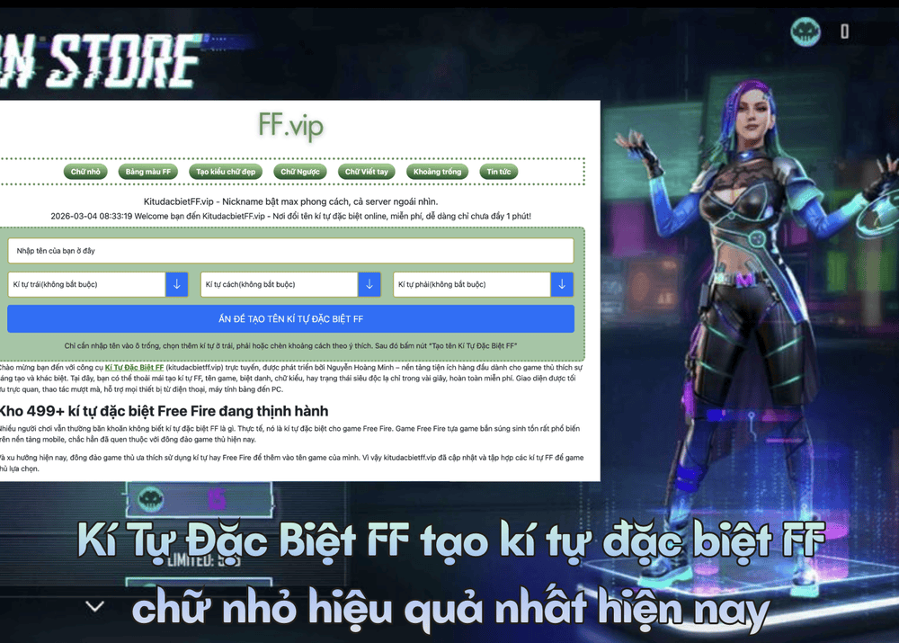 Vì sao game thủ thích dùng kí tự đặc biệt FF chữ nhỏ?