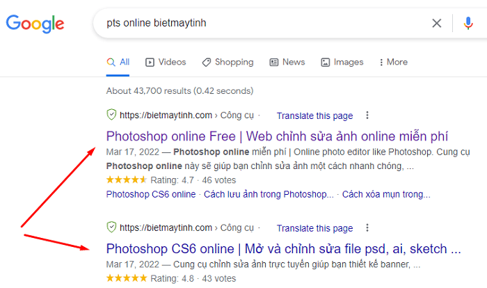 Cách tìm trang photoshop online