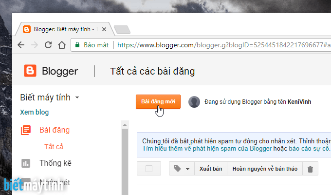 Cách tạo blog/website miễn phí bằng Blogspot (#1)