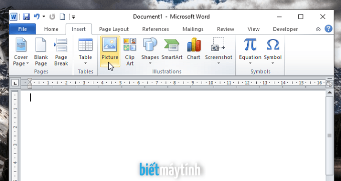 Cách chèn ảnh vào file Word nhanh