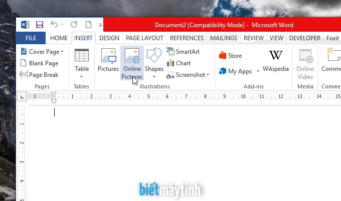 Cách chèn ảnh vào file Word nhanh