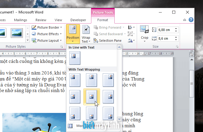 Cách chèn ảnh vào file Word nhanh