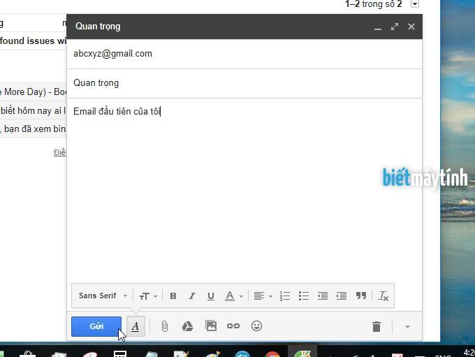 Cách gửi email cho 1 hoặc nhiều người