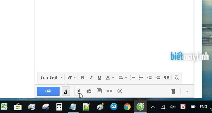 Cách gửi gmail kèm hình ảnh, tập tin, video...