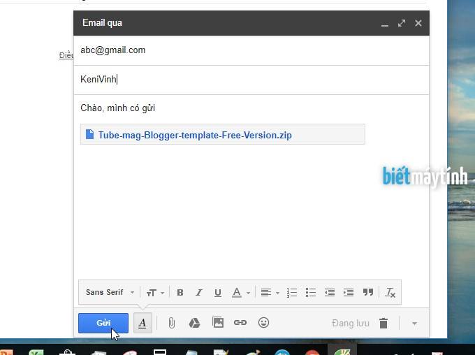 gửi email kèm file dung lượng lớn