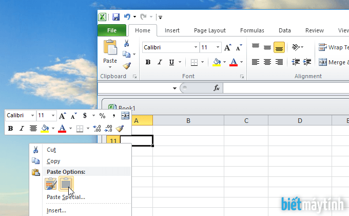 copy bảng từ word sang excel, powerpoint