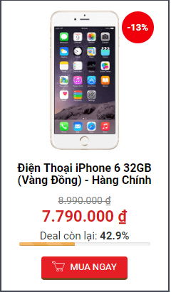 Tiki giảm giá khủng chỉ 6 ngày