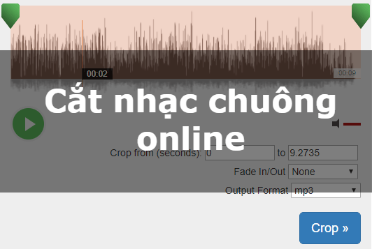 Cắt nhạc online, cắt nhạc chuông MP3