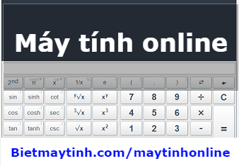 Máy tính online | Công cụ tính toán miễn phí