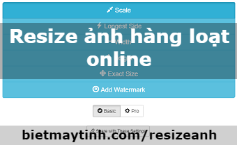 Resize ảnh hàng loạt online miễn phí