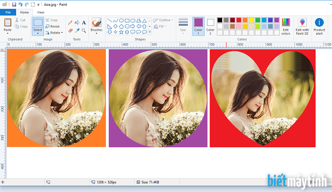 Cắt ảnh hình tròn bằng Paint | How to crop circle in Paint?