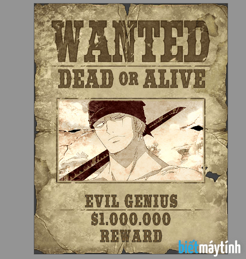 Ghép ảnh truy nã online (Wanted poster)