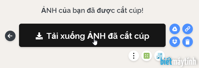 Cắt ảnh bằng cung cụ sửa ảnh trực tuyến