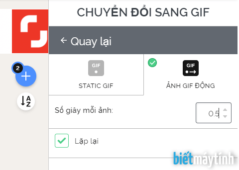 Chuyển JPG sang PNG, GIF trực tuyến