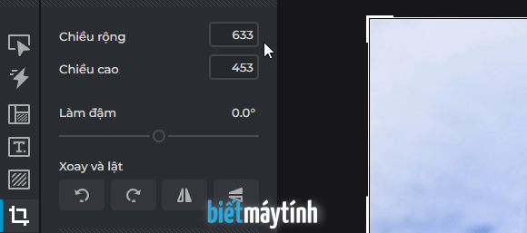 Cách cắt ảnh trong Edit Ảnh Online