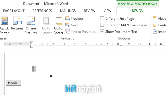 Cách tắt đánh số trang trong Word 2007, 2010, 2013, 2016, 2019...