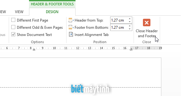 Cách tắt đánh số trang trong Word 2007, 2010, 2013, 2016, 2019...