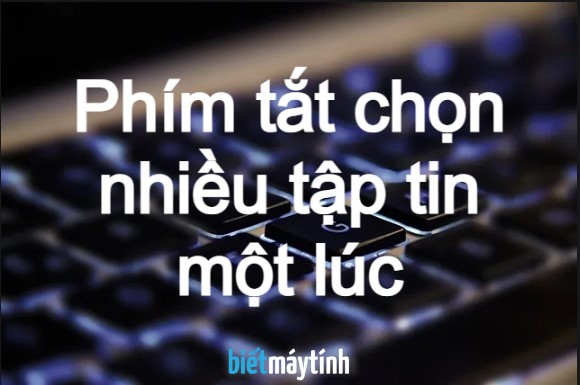 Phím tắt chọn 1 lúc nhiều tập tin (File) nhanh chóng