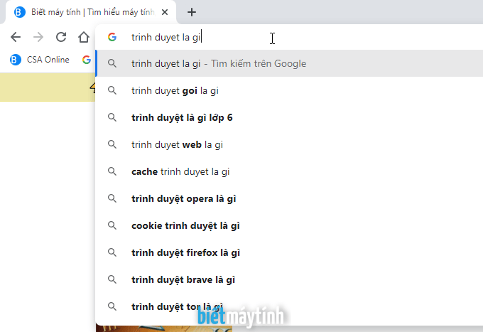 Cách dùng trình duyệt web cơ bản
