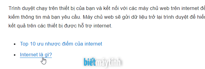 Cách dùng trình duyệt web cơ bản