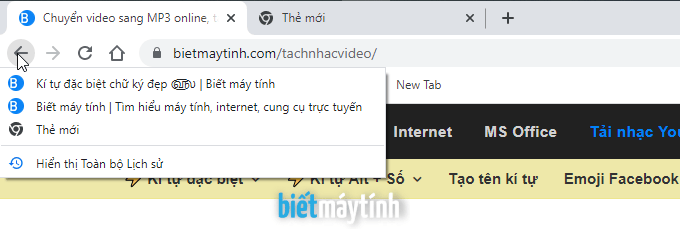 Cách dùng trình duyệt web cơ bản