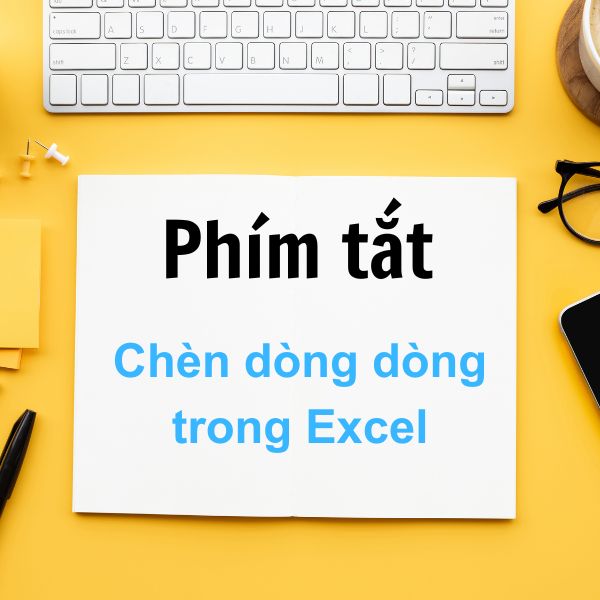 Phím tắt chèn dòng, insert dòng trong Excel