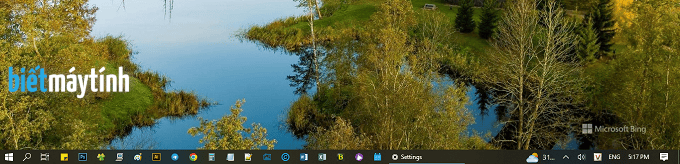 Cách làm thanh taskbar nhỏ lại, thu gọn taskbar