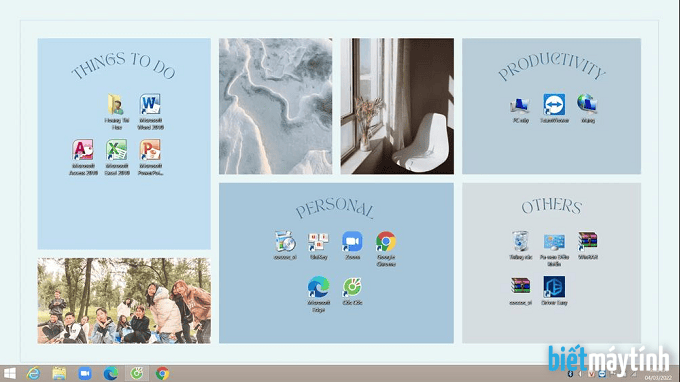 Chỉnh giao diện máy tính Win 10, trang trí desktop Win 10 chi tiết