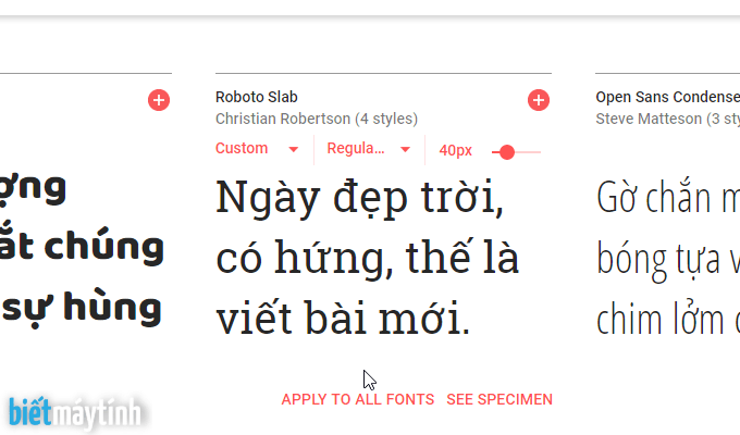 Tải font chữ đẹp từ Google Fonts để cải thiện chi tiết văn bản cho các thiết kế trực tuyến và trên ứng dụng của bạn. Trang web Google Fonts cung cấp các kiểu chữ miễn phí với nhiều lựa chọn khác nhau. Khám phá các font chữ đa dạng này và tăng cường giá trị của các thiết kế của bạn.