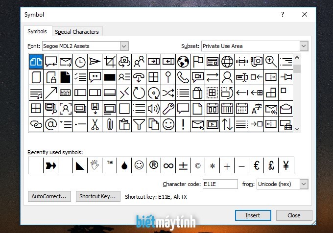 Cách Chèn Ký Tự Đặc Biệt Trong Word, Powerpoint, Excel | Biết Máy Tính
