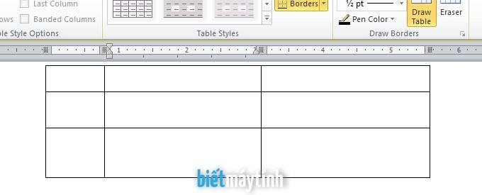 cách tạo bảng, table trong Word