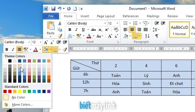 Hướng dẫn thay đổi màu biểu đồ trong PowerPoint 2016 gacongnghecom