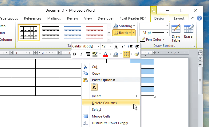 Bạn cần tạo lại layout cho tài liệu Word của mình bằng cách xóa các hàng hoặc cột không cần thiết? Đừng bỏ lỡ cơ hội xem ảnh này và học cách xóa hàng và cột Word một cách đơn giản và thuận tiện.