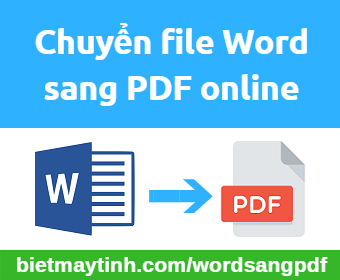 Chuyển Word sang PDF online (Word to PDF online)