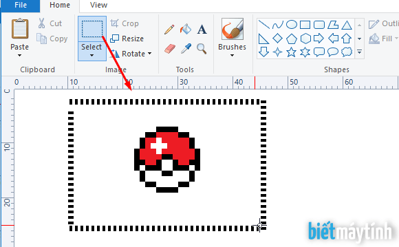 Cách vẽ Pixel Art bằng Paint | Biết máy tính