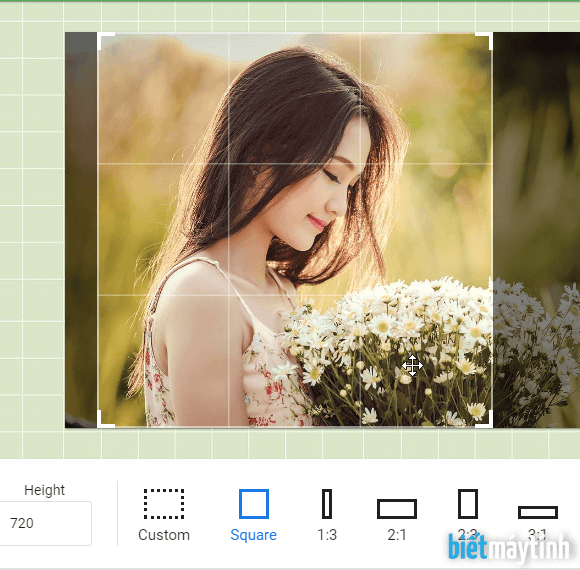 Cách Cắt Ảnh Hình Vuông Trực Truyến | Biết Máy Tính