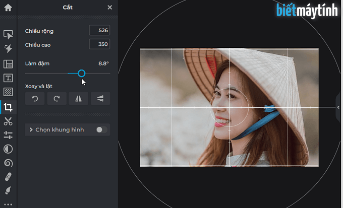 Xoay Ảnh Online Trong Edit Ảnh Online | Biết Máy Tính