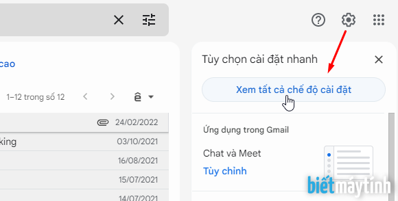 Phím tắt Gmail