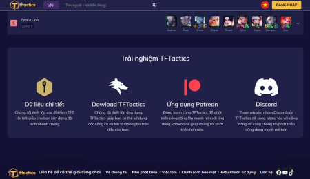 TFTactics.io - Hành trình phát triển và những đóng góp to lớn cho game thủ ĐTCL Việt Nam