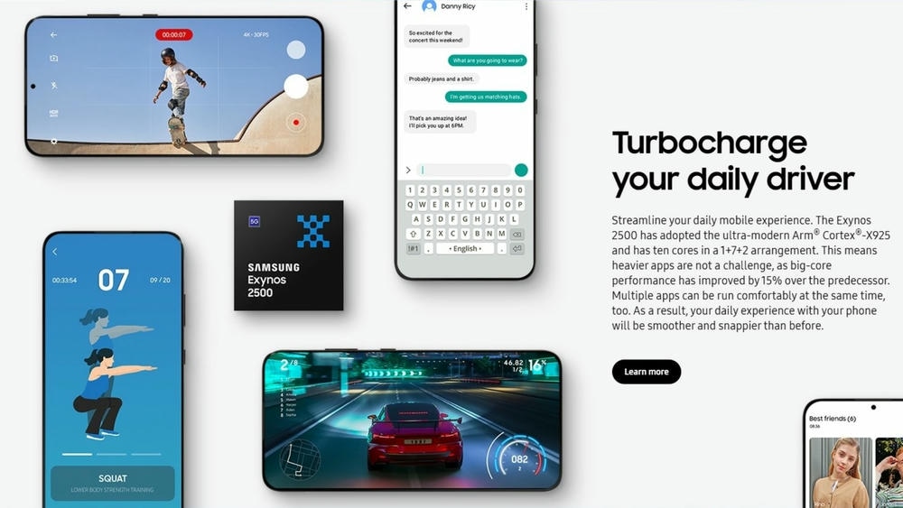 Galaxy Z Flip 7: Hiệu năng đỉnh cao với chip Exynos 2500