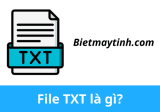 File TXT là gì? Phần mềm mở file đuôi .TXT