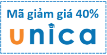 Mã giảm giá Unica 2022 (Tiết kiệm 40% giá tiền)